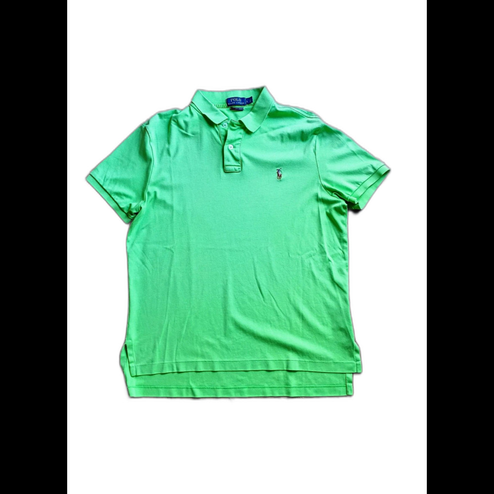Polo Ralph Lauren Lime Green Polo Large Pima soft touch cotton